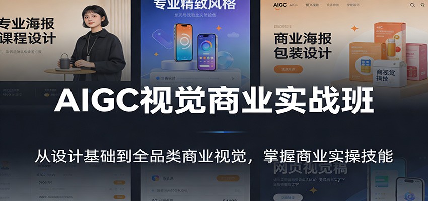 AIGC视觉商业实战班：从设计基础到全品类商业视觉，掌握商业实操技能-沧海聊项目