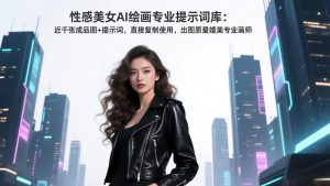 性感美女AI绘画专业提示词库：近千张成品图+提示词，直接复制使用，出图质量媲美专业画师-沧海聊项目