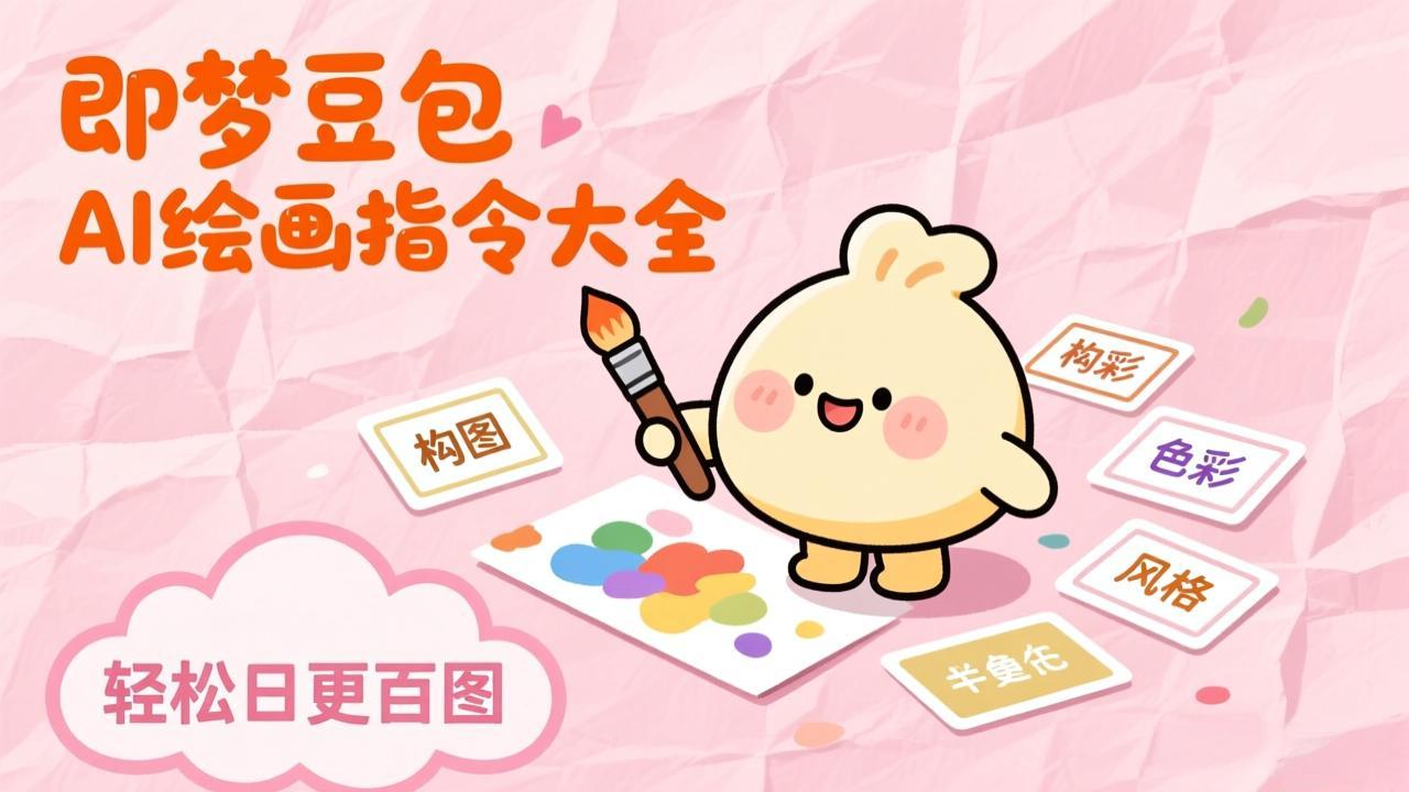 即梦豆包AI绘画指令大全：海量关键词库一键复制，出图效率提升10倍，轻松日更百图-沧海聊项目