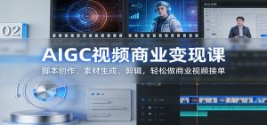 AIGC视频商业变现课：脚本创作、素材生成、剪辑，轻松做商业视频接单-沧海聊项目