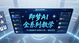 即梦AI全系列教学，从0基础新手到高阶大神，一套全学会-沧海聊项目