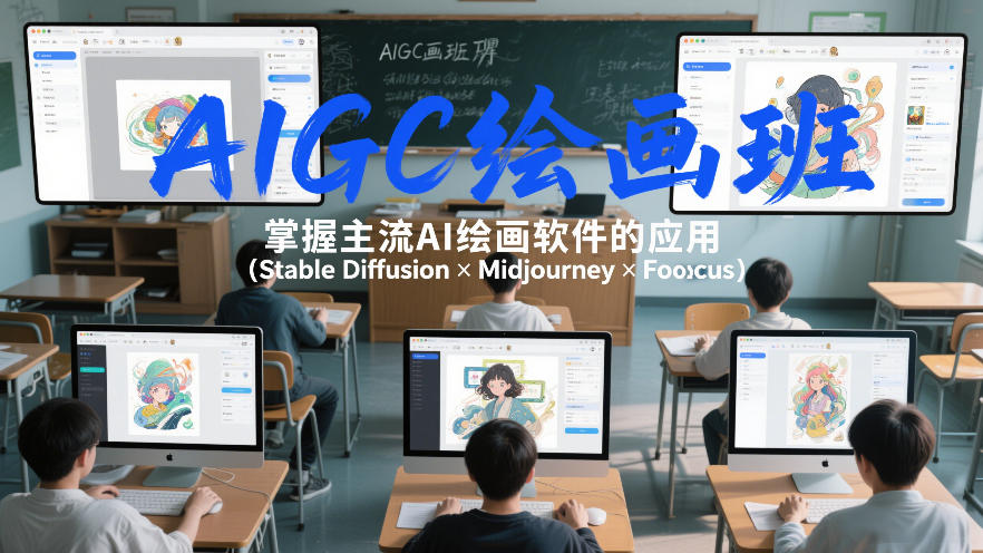 AIGC绘画班，掌握主流Ai绘画软件的应用(Stable Diffusion x Midjourney x Fooocus)-沧海聊项目