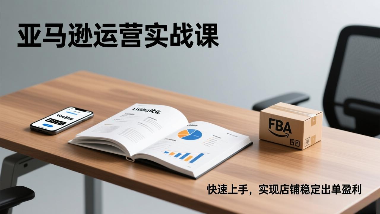 亚马逊运营实战课，Listing优化、Vine秒杀、FBA发货，快速上手，实现店铺稳定出单盈利-沧海聊项目