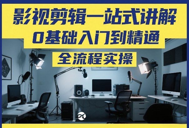 影视剪辑一站式讲解，0基础入门到精通，全流程实操-沧海聊项目