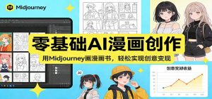 零基础AI漫画创作：用Midjourney画漫画书，轻松实现创意变现-沧海聊项目