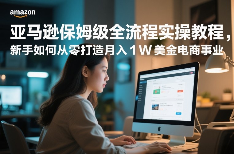 亚马逊保姆级全流程实操教程，新手如何从零打造月入1W美金电商事业-沧海聊项目