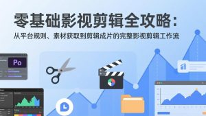 零基础影视剪辑全攻略：从平台规则、素材获取到剪辑成片的完整影视剪辑工作流-沧海聊项目