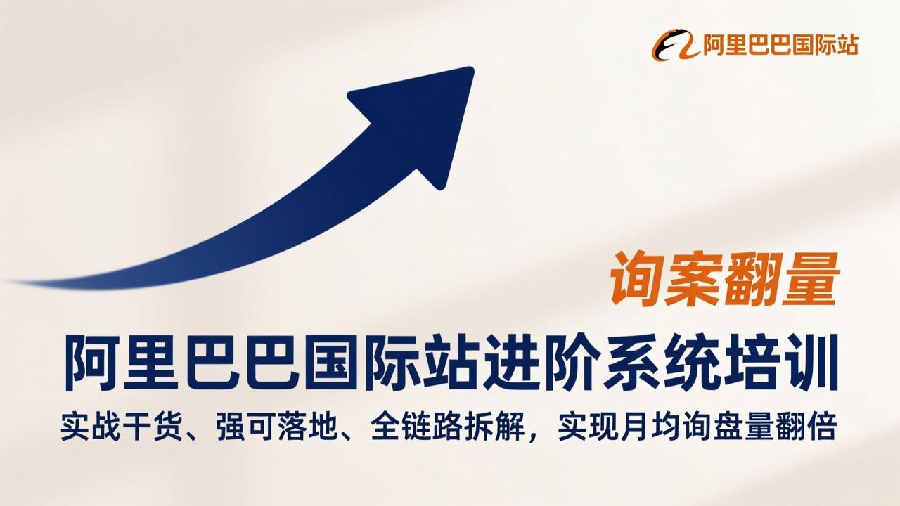 阿里巴巴国际站进阶系统培训，实战干货、强可落地、全链路拆解，实现月均询盘量翻倍-沧海聊项目