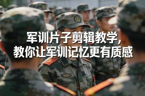 军训片子剪辑教学，教你让军训记忆更有质感-沧海聊项目