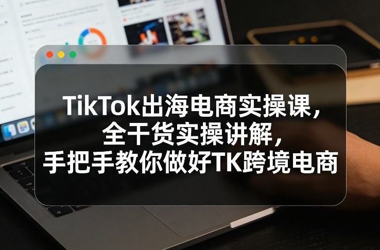TikTok出海电商实操课，全干货实操讲解，手把手教你做好TK跨境电商-沧海聊项目