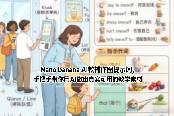 Nano banana AI教辅作图提示词，手把手带你用AI做出真实可用的教学素材-沧海聊项目