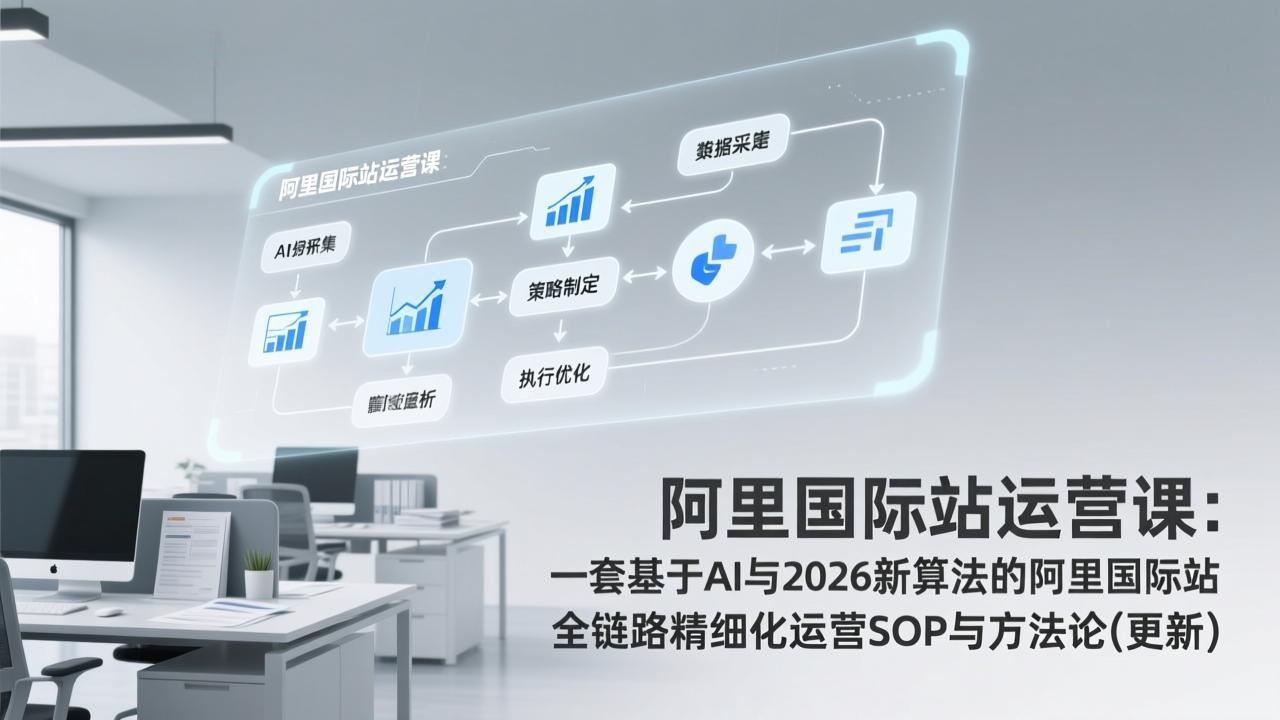 阿里国际站运营课：一套基于AI与2026新算法的阿里国际站全链路精细化运营SOP与方法论(更新-沧海聊项目