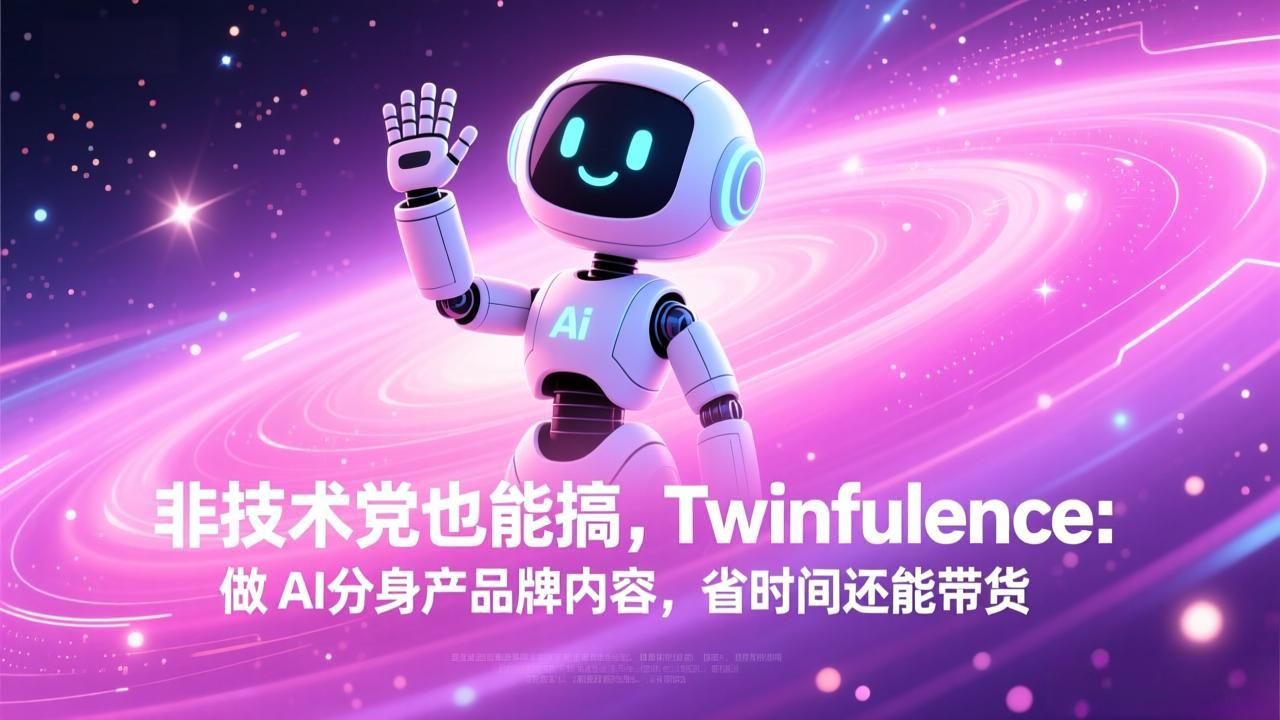 非技术党也能搞!Twinfluence:做 AI 分身产品牌内容,省时间还能带货-沧海聊项目