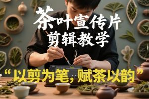 茶叶宣传片剪辑教学，以剪为笔，赋茶以韵，新手也能拍出高级感-沧海聊项目
