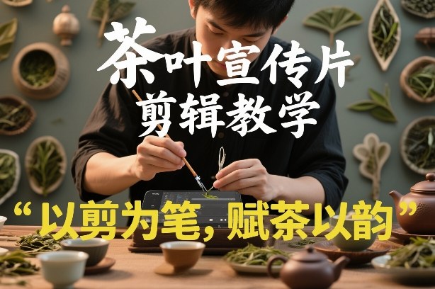 茶叶宣传片剪辑教学，以剪为笔，赋茶以韵，新手也能拍出高级感-沧海聊项目