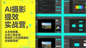 AI+摄影提效实战营，从本地部署，主流工具实战，到高阶工作流搭建的全链路技能-沧海聊项目