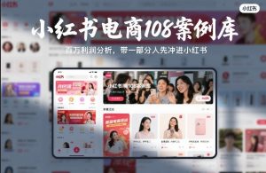小红书电商108案例库，百W利润分析，带一部分人先冲进小红书【文档】-沧海聊项目