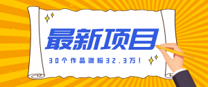 30 条作品涨粉 32 万！零成本复刻高认知心理学视频，普通人也能做的爆款玩法-沧海聊项目