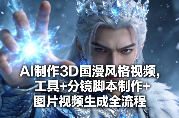 AI制作3D国漫风格视频，工具+分镜脚本制作+图片视频生成全流程-沧海聊项目