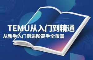 TEMU从入门到精通，从新手入门到进阶高手全覆盖-沧海聊项目