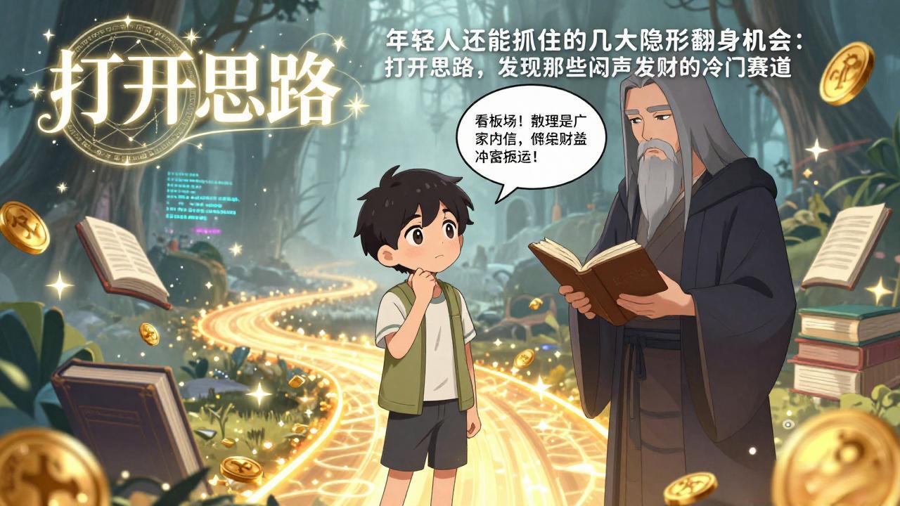 付费文1+2：年轻人还能抓住的几大隐形翻身机会：打开思路，发现那些闷声发财的冷门赛道-沧海聊项目