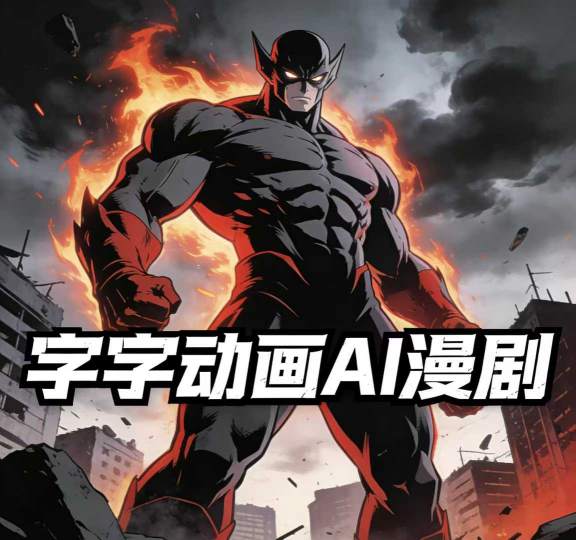 字字动画AI漫剧2026年第1期系统课程，小白看完就能学会实操的漫剧课，单人月收1-3W-沧海聊项目
