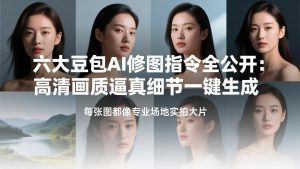 六大豆包AI修图指令全公开：高清画质逼真细节一键生成，每张图都像专业场地实拍大片-沧海聊项目