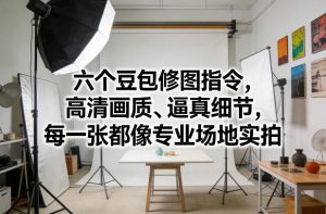 六个豆包修图指令，高清画质、逼真细节，每一张都像专业场地实拍-沧海聊项目