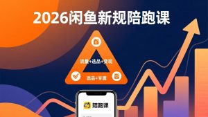 2026闲鱼高阶陪跑课全新上线，带你吃透新规玩转选品流量，从零搭建稳定变现盈利体系-沧海聊项目
