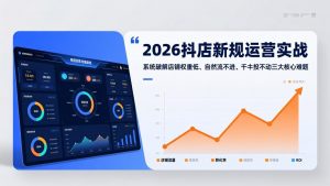 2026抖店新规运营实战：系统破解店铺权重低、自然流不进、千川投不动三大核心难题-沧海聊项目