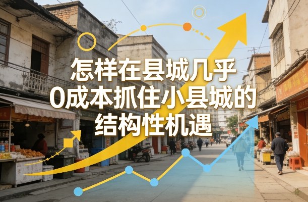 付费文章：怎样在县城几乎0成本抓住小县城的结构性机遇-沧海聊项目