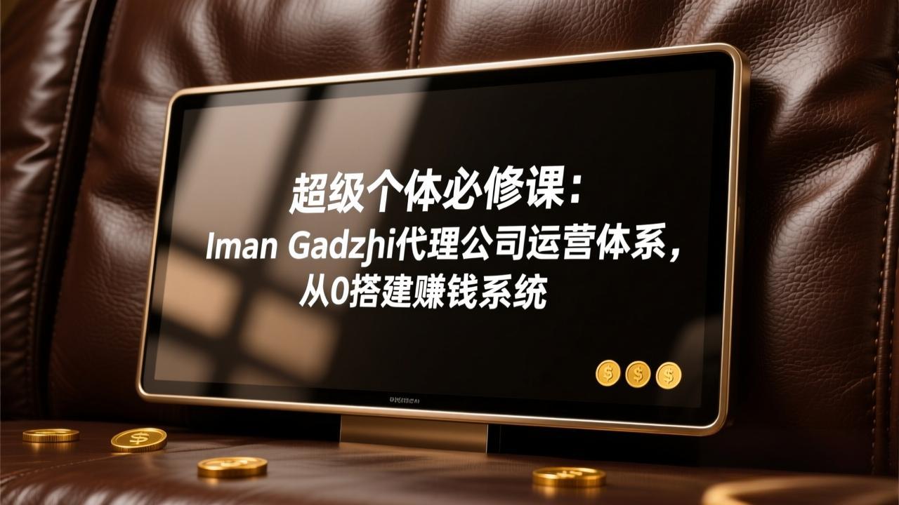 超级个体必修课：Iman Gadzhi代理公司运营体系，从0搭建赚钱系统-沧海聊项目