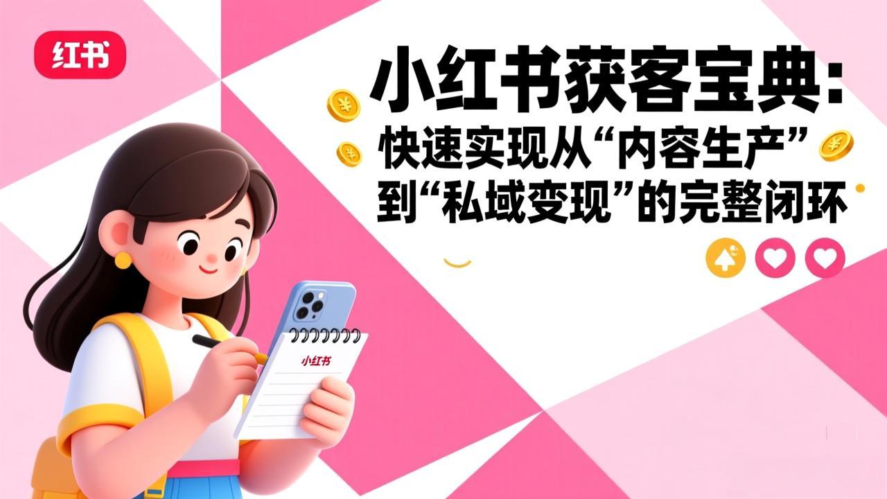 小红书获客宝典：快速实现从“内容生产”到“私域变现”的完整闭环-沧海聊项目