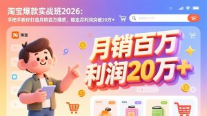 淘宝爆款实战班-2026年3月更新：手把手教你打造月销百万爆款，稳定月利润突破20万+-沧海聊项目