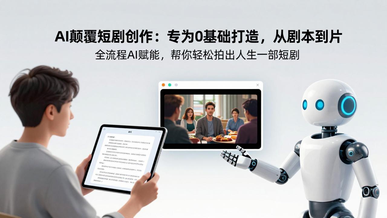 AI颠覆短剧创作：专为0基础打造，从剧本到成片全流程AI赋能，帮你轻松拍出人生第一部短剧-沧海聊项目
