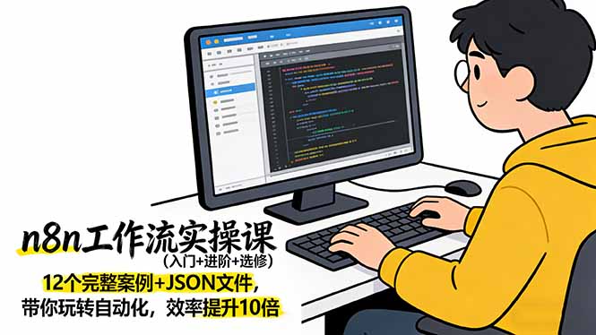 n8n工作流实操课(入门+进阶+选修-沧海聊项目