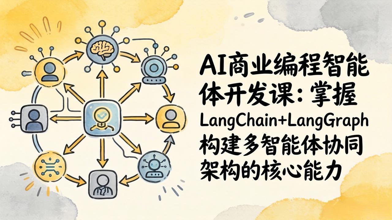 AI商业编程智能体开发课：掌握LangChain+LangGraph构建多智能体协同架构的核心能力-沧海聊项目