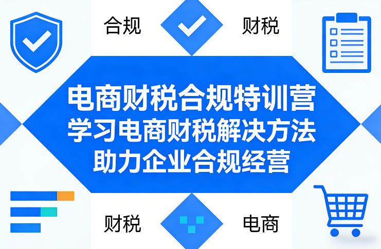 电商财税合规特训营，学习电商财税解决方法，助力企业合规经营-沧海聊项目