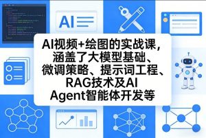 AI视频+绘图的实战课，涵盖了大模型基础、微调策略、提示词工程、RAG技术及AI Agent智能体开发等(更新)-沧海聊项目
