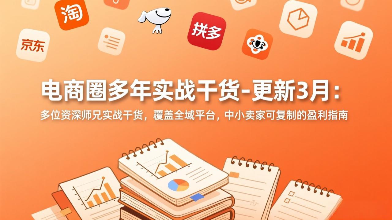 电商圈多年实战干货-更新3月：多位资深师兄实战干货，覆盖全域平台，中小卖家可复制的盈利指南-沧海聊项目