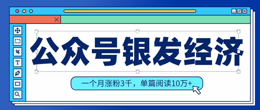 公众号老年哲学鸡汤赛道，一个月涨粉3千，单篇阅读10万+(详细操作教程)-沧海聊项目
