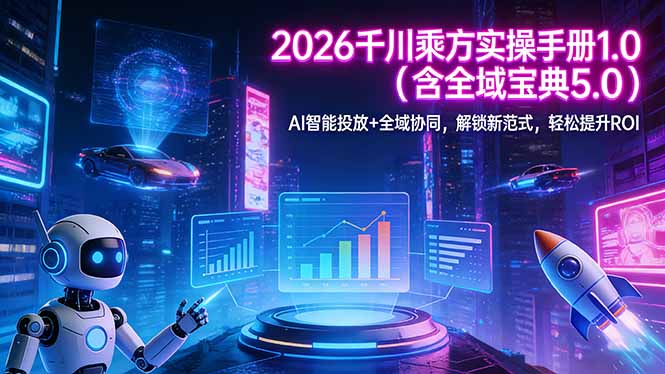 2026 千川乘方实操手册 1.0(含全域宝典 5.0-沧海聊项目