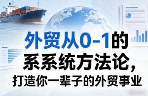 外贸从0-1的系统方法论，打造你一辈子的外贸事业-沧海聊项目