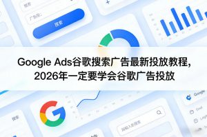 Google Ads谷歌搜索广告最新投放教程，2026年一定要学会谷歌广告投放-沧海聊项目