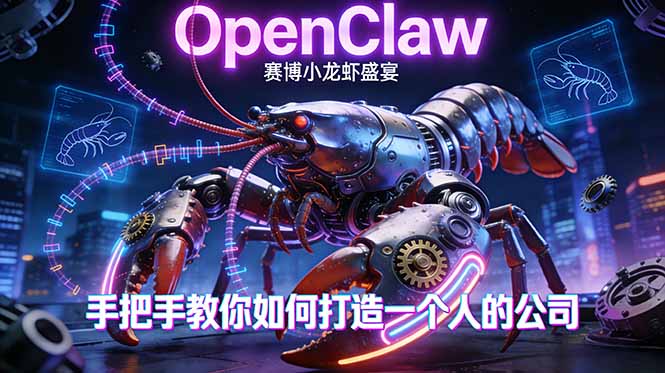 OpenClaw，小龙虾-从产品到爆款的成长之路，手把手教你如何打造一个人的公司-沧海聊项目