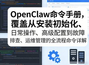 OpenClaw命令手册，覆盖从安装初始化、日常操作、高级配置到故障排查、运维管理的全流程命令详解-沧海聊项目