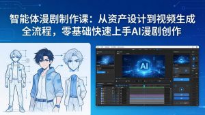 智能体漫剧制作课：从资产设计到视频生成全流程，零基础快速上手AI漫剧创作-沧海聊项目
