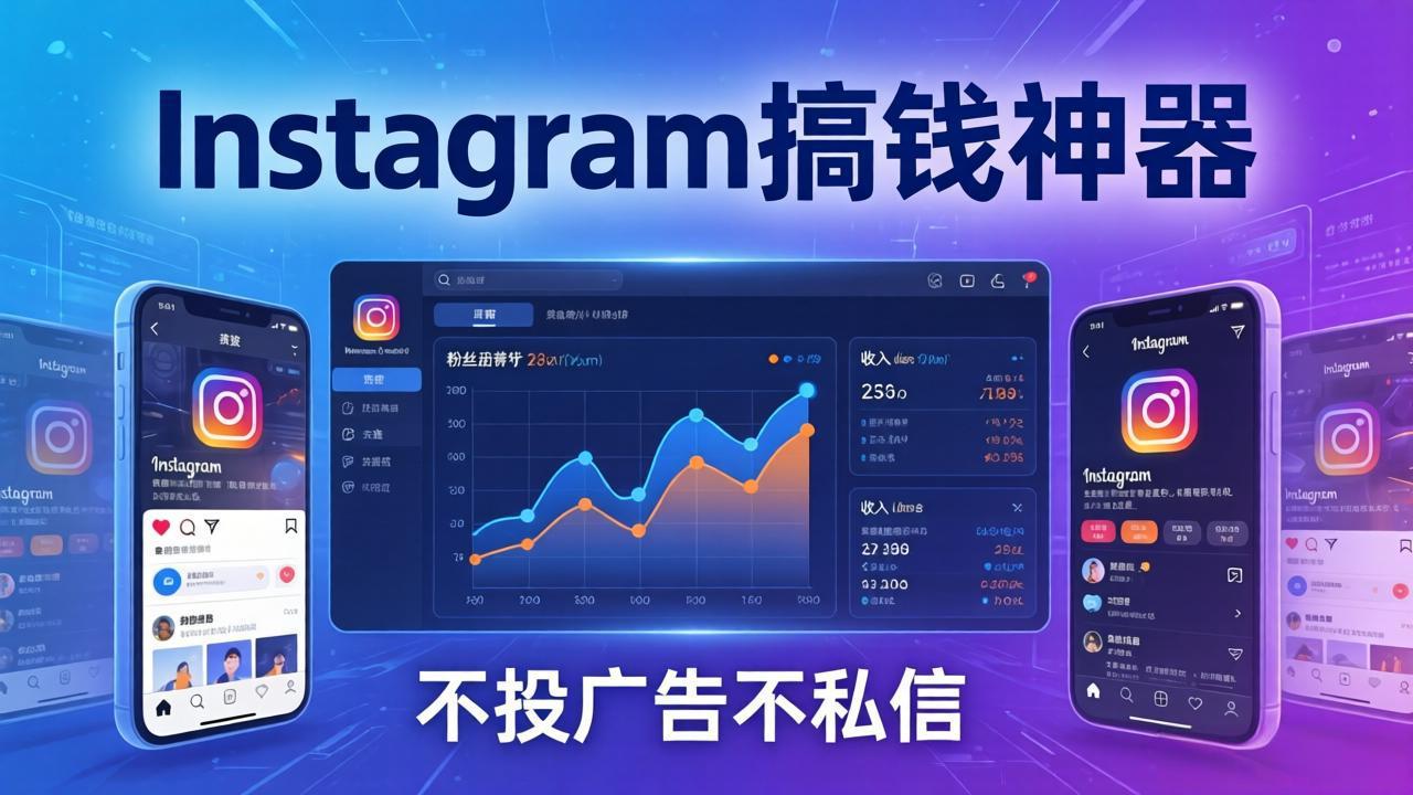 Instagram搞钱神器：月涨6万粉+月入5万刀，不投广告不私信，靠算法+低价产品-沧海聊项目