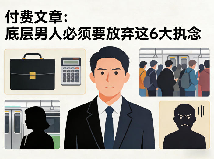 付费文章：底层男人必须要放弃这6大执念-沧海聊项目