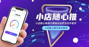 小店随心推微付费撬动自然流投手教学，小店随心推手把手教学(更新26年)-沧海聊项目